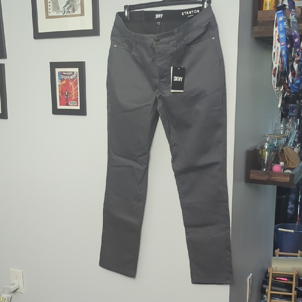 DKNY Men's Gray Slim Jeans